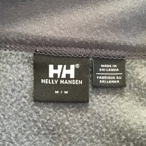 Helly Hansen Men's Full Zip Fleece Jacket Sweatshirt Grey Medium - Picture 3 of 15